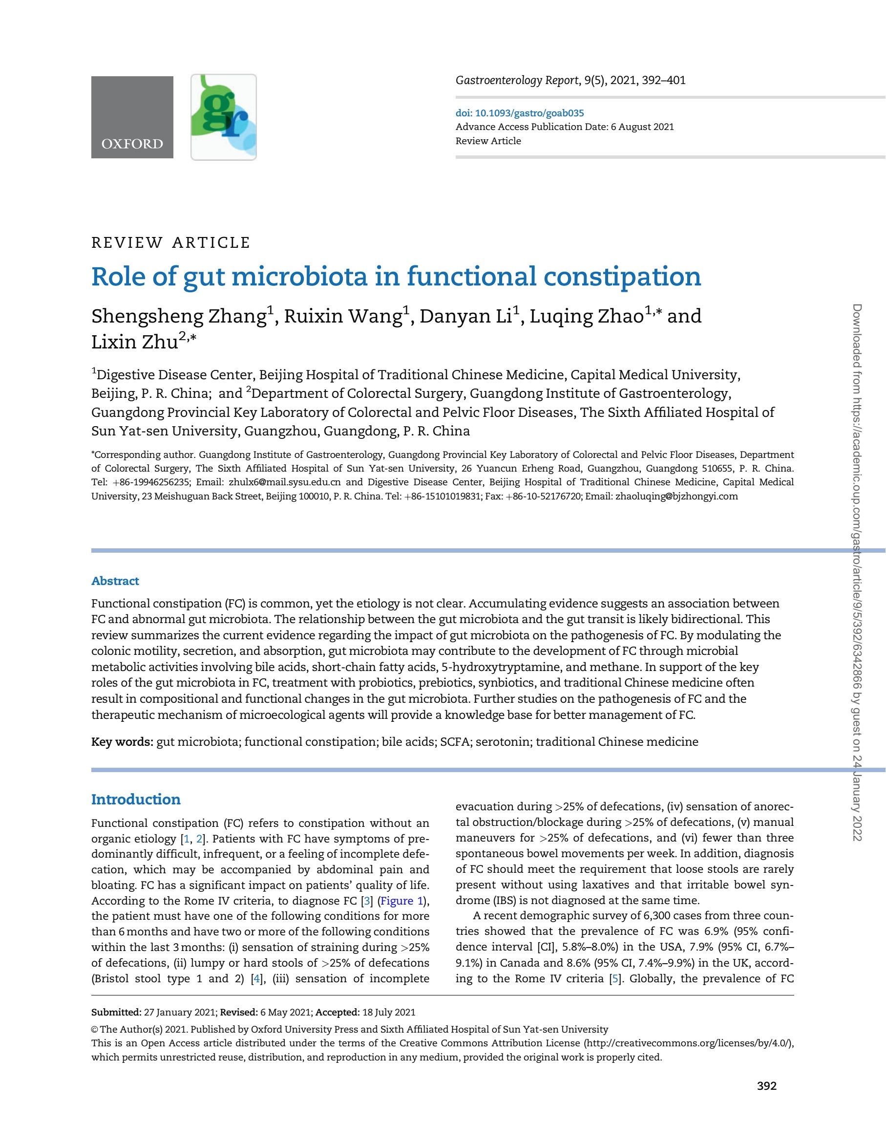 The gut flora as a forgotten organ